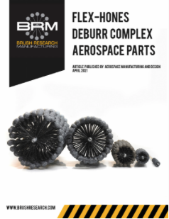 Flex-Hones deburr complex aerospace parts